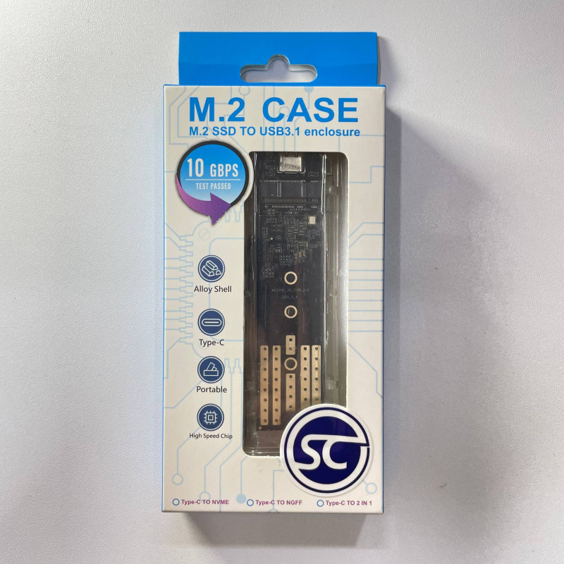 راك هارد NVMe & M.2 SATA اكسترنال USB Type-C