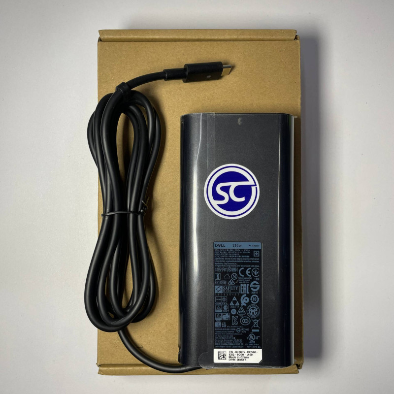 شاحن لابتوب Dell أصلي 130W Type-C – شحن سريع وأداء ثابت